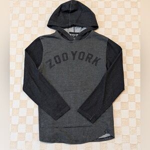 Zoo York Men's Charcoal and Black Hoodie